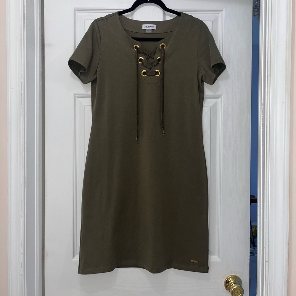 Army green dress